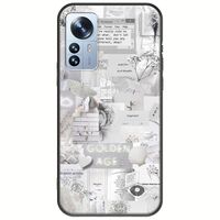 Aesthetic White Xiaomi 12 Pro Black TPU (Μαύρη Σιλικόνη)