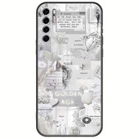 Aesthetic White TCL 20S / 20 5G / 20L / 20L+ Black TPU (Μαύρη Σιλικόνη)