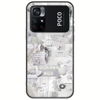 Aesthetic White Xiaomi Poco M4 Pro 4G Black TPU (Μαύρη Σιλικόνη)