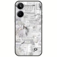 Aesthetic White Realme 10 4G Black TPU (Μαύρη Σιλικόνη)