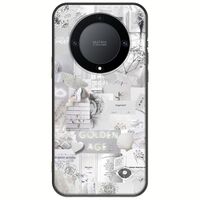 Aesthetic White Honor Magic 5 Lite 5G Black TPU (Μαύρη Σιλικόνη)