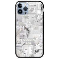 Aesthetic White iPhone 12 Pro Groove TPU (Tempered Glass και TPU)