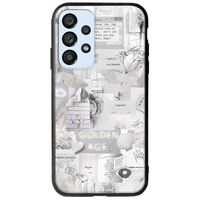 Aesthetic White Samsung Galaxy A53 5G Groove TPU (Tempered Glass και TPU)