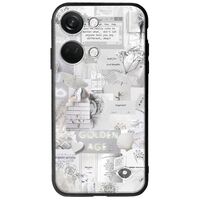 Aesthetic White OnePlus Nord 3 5G Groove TPU (Tempered Glass και TPU)