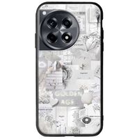 Aesthetic White OnePlus 12 5G Groove TPU (Tempered Glass και TPU)