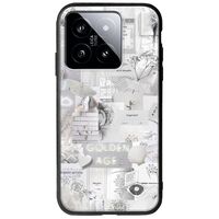 Aesthetic White Xiaomi 14T 5G Groove TPU (Tempered Glass και TPU)