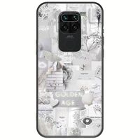 Aesthetic White Xiaomi Redmi Note 9 Black TPU (Μαύρη Σιλικόνη)