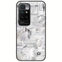 Aesthetic White Xiaomi Redmi 10 Black TPU (Μαύρη Σιλικόνη)