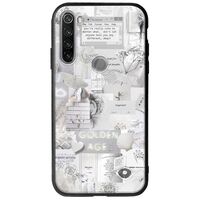 Aesthetic White Xiaomi Redmi Note 8T Groove TPU (Tempered Glass και TPU)