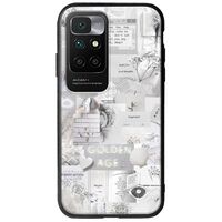 Aesthetic White Xiaomi Redmi 10 Groove TPU (Tempered Glass και TPU)