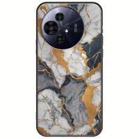 The Marble Collection - Artistic TCL 50 PRO NXTPAPER 5G Black TPU (Μαύρη Σιλικόνη)