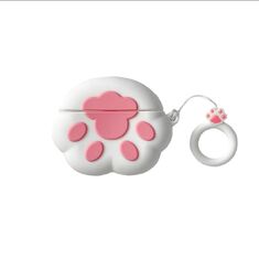 Θήκη Lykl AirPods 3 με λευκή πατούσα γάτας - παιχνιδιάρικη προστασία