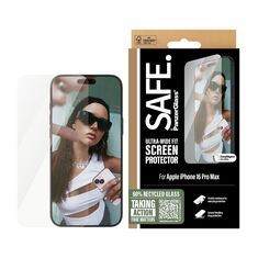 Προστατευτικό γυαλί Safe by PanzerGlass για iPhone 16 Pro Max – Πλήρης κάλυψη οθόνης και Ultra Wide Fit