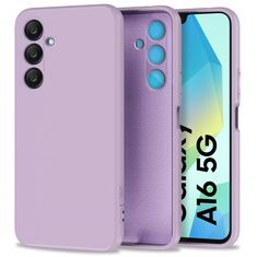Θήκη Tech-Protect Samsung Galaxy A16 4G/5G σε βιολετί χρώμα μπροστά και πίσω όψη