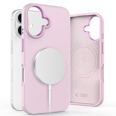 Θήκη Tech Protect iPhone 16 Silicone Pure Magsafe - Pink Pearl