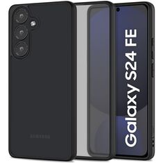 Θήκη Tech Protect Magmat Matte Black για Samsung Galaxy S24 FE 5G σε ματ μαύρο χρώμα.