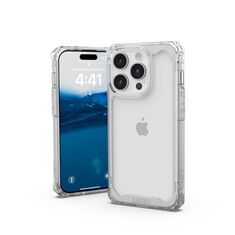 Θήκη UAG Plyo τοποθετημένη σε iPhone 15 Pro - Διάφανη Εμφάνιση και Προστασία