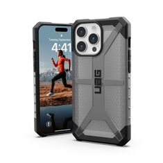 Θήκη iPhone 15 Pro  UAG Plasma - Πίσω Όψη με Γκρι Τόνους (Ash)