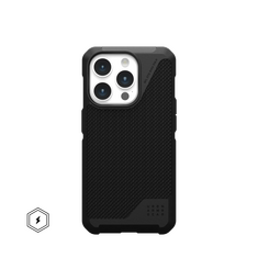 Θήκη UAG Metropolis LT για iPhone 15 Pro σε μαύρο χρώμα.