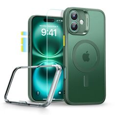 Θήκη ESR Classic Pro Set iPhone 16 σε Frosted Green με υποστήριξη MagSafe