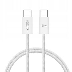 Καλώδιο Tech Protect USB-C to USB-C λευκό 1 μέτρο