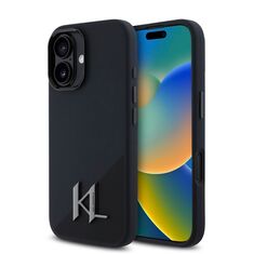 Θήκη Karl Lagerfeld iPhone 16 με μεταλλικό λογότυπο και MagSafe