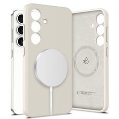 Θήκη Tech Protect Liquid Silicone - Cosmic Latte για Samsung Galaxy S25 5G – εμπρόσθια όψη