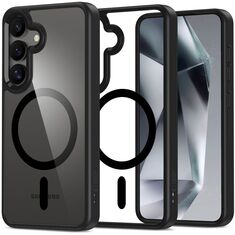 Προβολή της διαφανής/μαύρης θήκης Tech-Protect MagMat για το Samsung Galaxy S25 5G