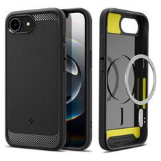 Θήκη Spigen Rugged Armor MagFit Matte Black για iPhone 16e