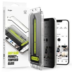 Ringke Tempered Glass Privacy Easy Slide 2-Pack προστασία οθόνης iPhone 13/13 Pro/14/16e