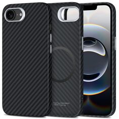 Θήκη Tech Protect iPhone 16e με carbon υφή και MagSafe