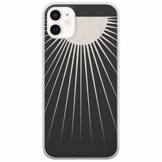 Minimal Moon iPhone 12 Flexible TPU (Διάφανη Σιλικόνη)