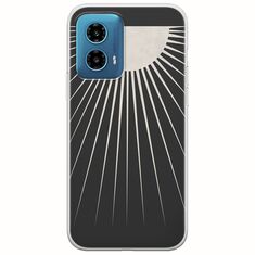 Minimal Moon Motorola Moto G34 5G Flexible TPU (Διάφανη Σιλικόνη)