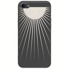 Minimal Moon iPhone 8 Black TPU (Μαύρη Σιλικόνη)
