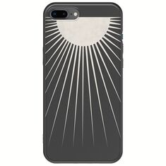 Minimal Moon iPhone 7 Plus Black TPU (Μαύρη Σιλικόνη)