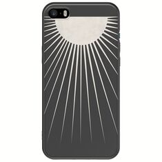 Minimal Moon iPhone 5/5s/SE 2016 Black TPU (Μαύρη Σιλικόνη)