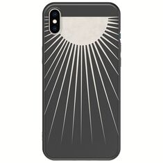 Minimal Moon iPhone XS Max Black TPU (Μαύρη Σιλικόνη)