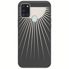 Minimal Moon Samsung Galaxy A21s Black TPU (Μαύρη Σιλικόνη)