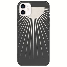 Minimal Moon iPhone 12 Black TPU (Μαύρη Σιλικόνη)