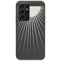 Minimal Moon Samsung Galaxy S21 Ultra Black TPU (Μαύρη Σιλικόνη)