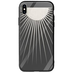 Minimal Moon iPhone X / XS Groove TPU (Tempered Glass και TPU)
