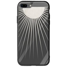 Minimal Moon iPhone 8 Plus Groove TPU (Tempered Glass και TPU)