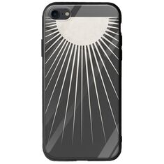 Minimal Moon iPhone 8 Groove TPU (Tempered Glass και TPU)