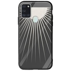 Minimal Moon Samsung Galaxy A21s Groove TPU (Tempered Glass και TPU)