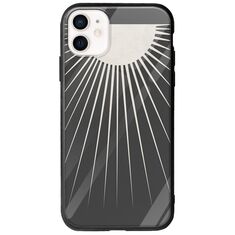 Minimal Moon iPhone 12 Groove TPU (Tempered Glass και TPU)