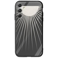 Minimal Moon Samsung Galaxy A34 5G Groove TPU (Tempered Glass και TPU)