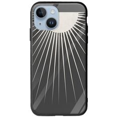 Minimal Moon iPhone 15 Groove TPU (Tempered Glass και TPU)