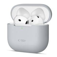 Tech-Protect silicone θήκη AirPods 4 Crayon Grey