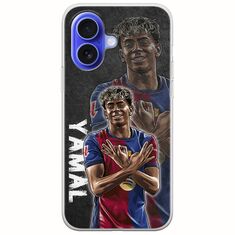 Football Stars - Lamine Yamal iPhone 16 Flexible TPU (Διάφανη Σιλικόνη)