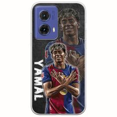 Football Stars - Lamine Yamal Motorola Moto G85 5G Flexible TPU (Διάφανη Σιλικόνη)